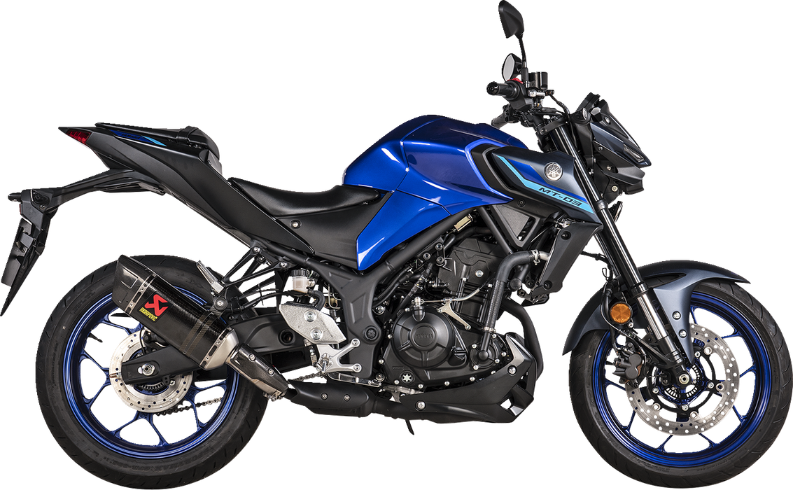 Yamaha R3 MT03 2022-2024 Exhaust Akrapovic Slip On Carbon Fiber S-Y3SO5-HAPC