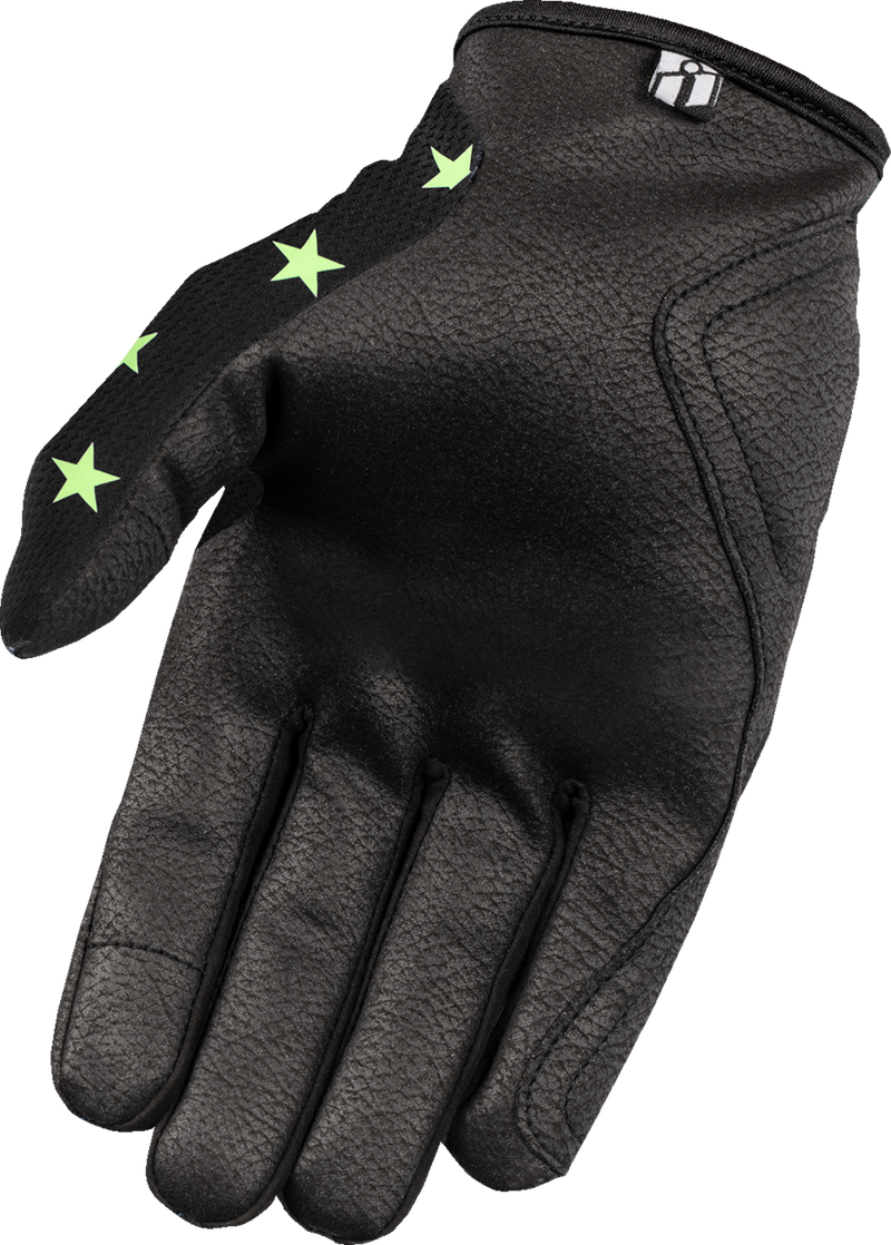 ICON Hooligan™ Old Glory Motorcycle Gloves - Glow - 4XL 3301-4698