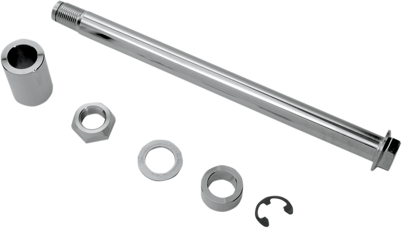 DRAG SPECIALTIES Axle Kit - Rear - Chrome W16-0336