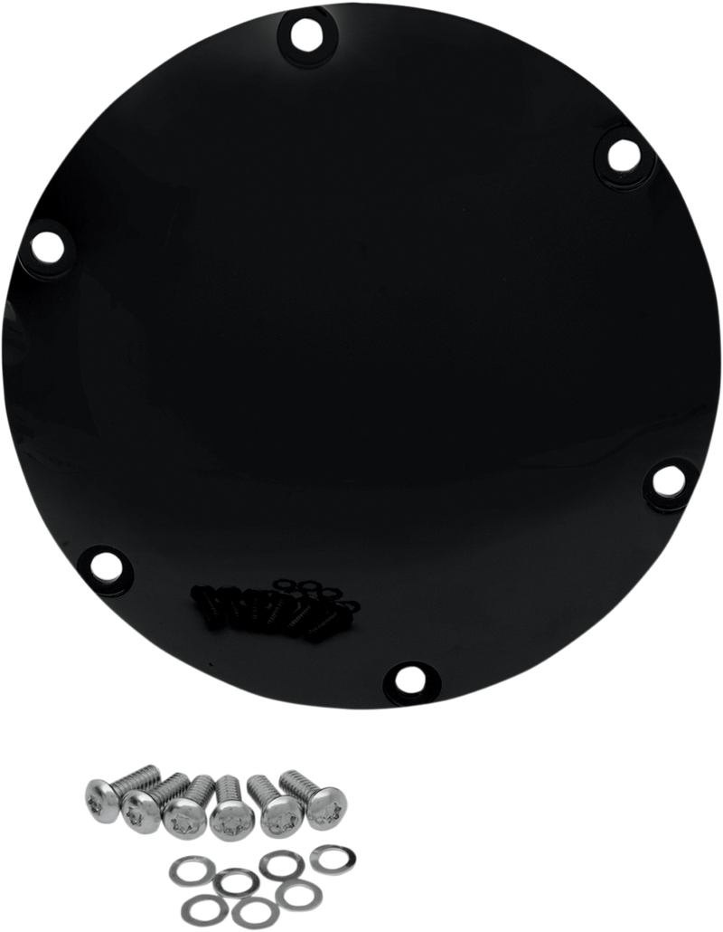 DRAG SPECIALTIES Derby Cover - Gloss Black 301496
