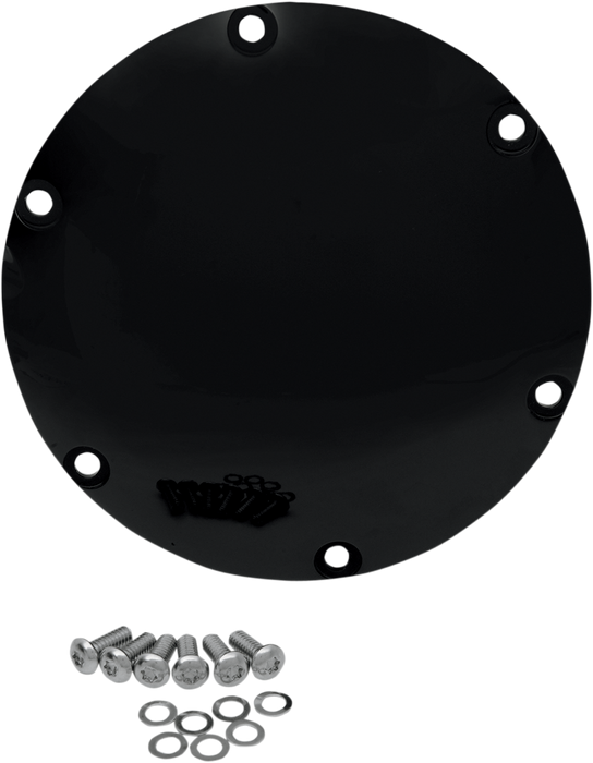 DRAG SPECIALTIES Derby Cover - Gloss Black 301496