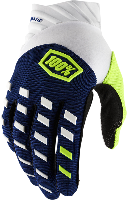 100% Airmatic Gloves - Navy/White - XL 10000-00018