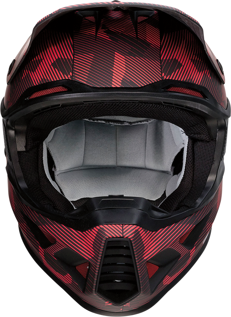 MOOSE RACING F.I. Helmet - Agroid Camo - MIPS® - Red/Black - Small 0110-7760