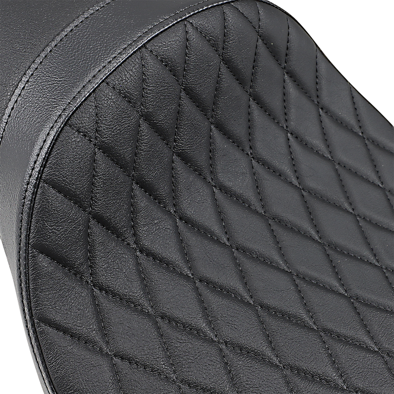 DRAG SPECIALTIES Extended Predator Seat - Diamond - '04-'20 XL NO RUBBER BUMPERS 0804-0611
