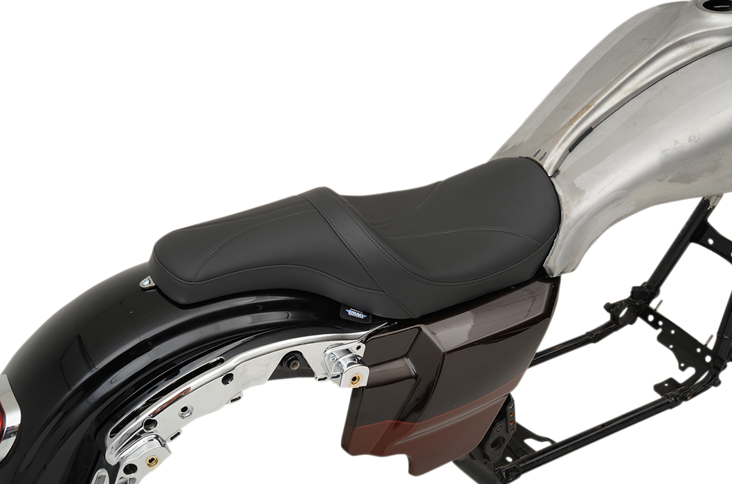 DRAG SPECIALTIES Predator Seat - Mild Stitched - Yaffe Gas Tank - FL '08-'22 0801-1073