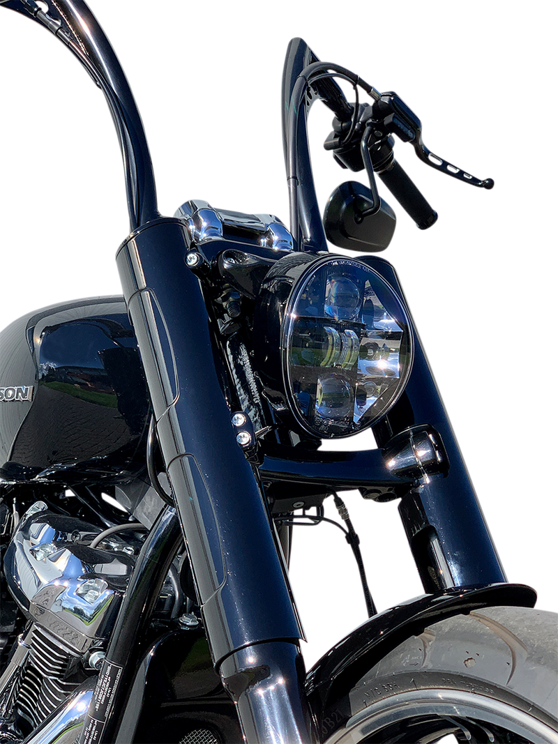 KODLIN MOTORCYCLE Fork Cover - Black - Softail Breakout FXBR/FXBRS K46660