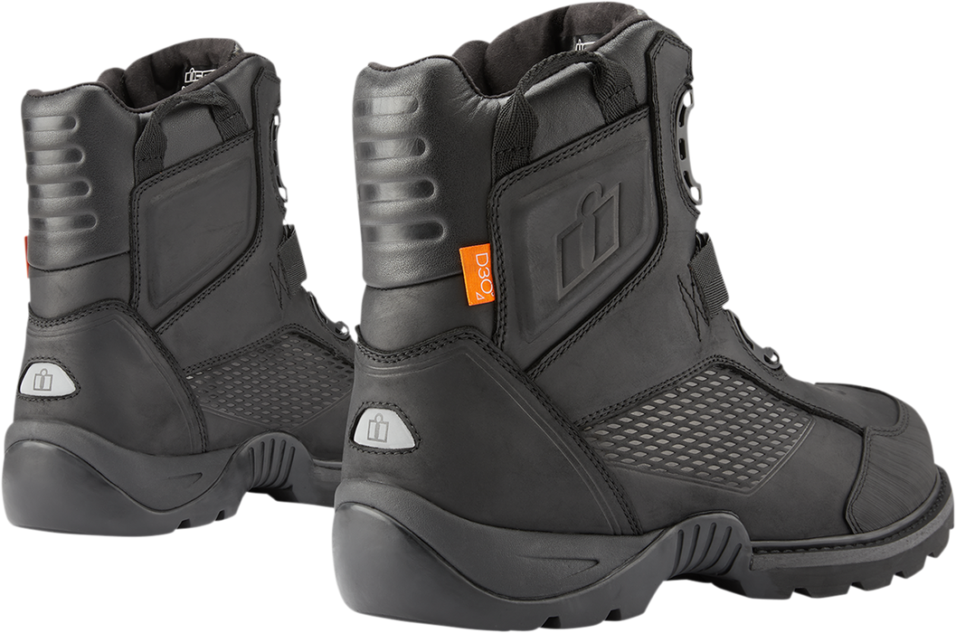 ICON Stormhawk Boots - Black - Size 9 3403-1152