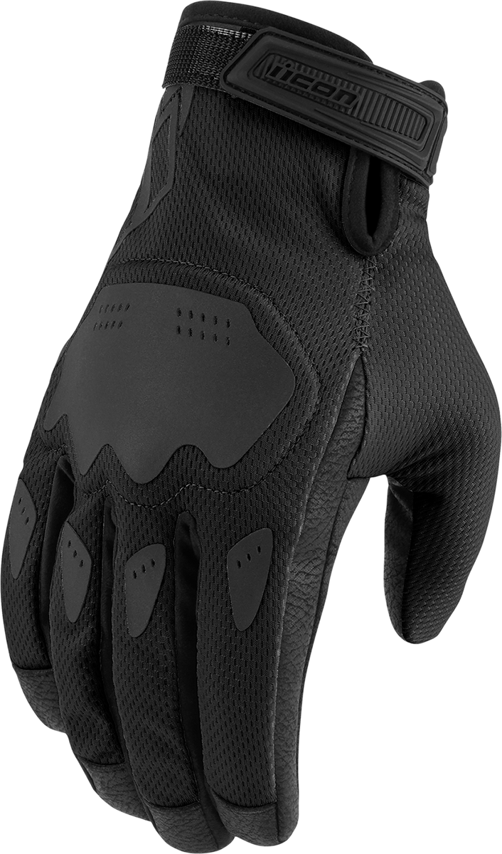 ICON Women's Hooligan™ CE Motorcycle Gloves - Black - XS 3302-0843