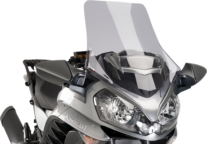 PUIG HI-TECH PARTS Race Windscreen - Light Smoke - Tour - Kawasaki 7628H