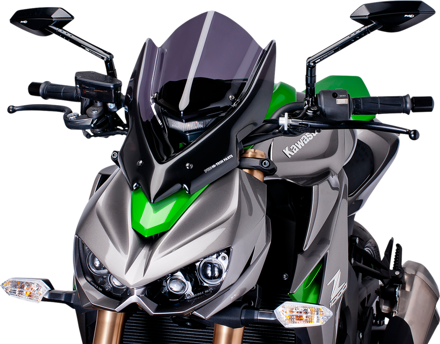 PUIG HI-TECH PARTS New Generation Windscreen - Dark Smoke - Z1000 7514F