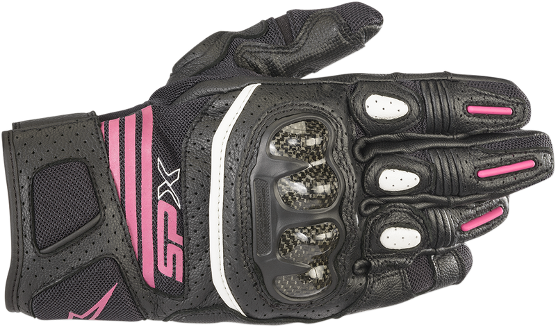 ALPINESTARS Women Stella SPX AC V2 Gloves - Black/Fuchsia - XL 3517319-1039-XL