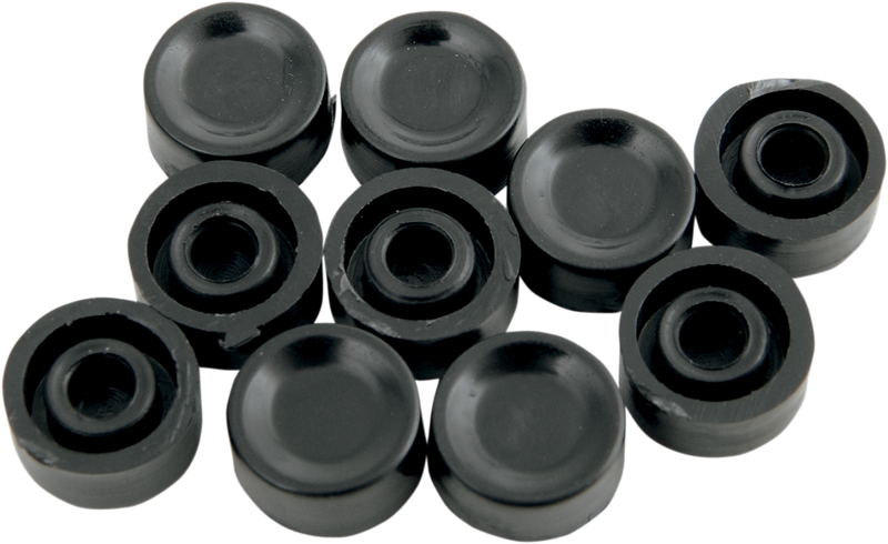 DRAG SPECIALTIES Button Cap - Horn/Start - Short - Black 26-0193-BC101
