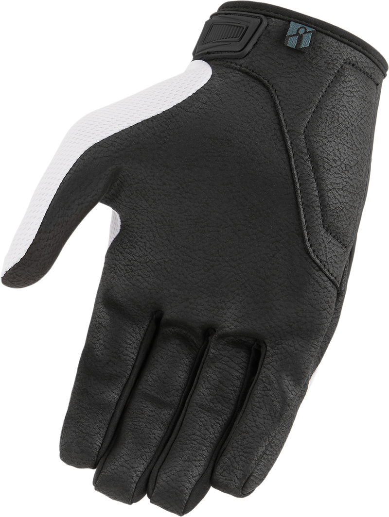 ICON Hooligan™ CE Motorcycle Gloves - White - Large 3301-4392