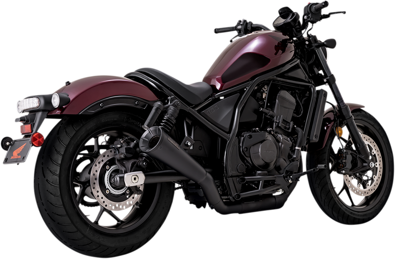 Vance & Hines Exhaust for Honda Rebel 1100 2021-2024 Upsweep Black Slip-On 48425
