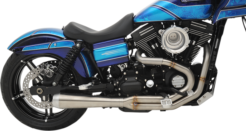 BASSANI XHAUST Road Rage 3 Exhaust - Stainless  1991-2017 Dyna /Fat Bob 1D1SS