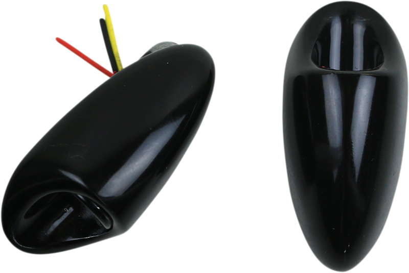 KODLIN MOTORCYCLE 3-1 Mini Fender Strut Indicator Lights - Black K68489