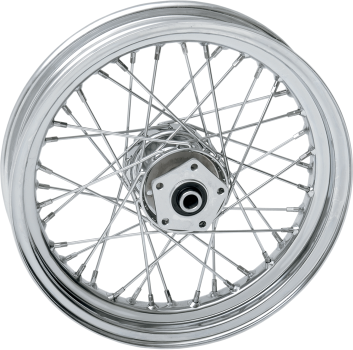 DRAG SPECIALTIES Front Wheel - Single Disc/No ABS - Chrome - 16"x3.00" - '86-'99 FLST 74287N