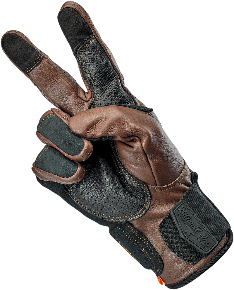 BILTWELL Borrego Gloves - Chocolate/Black - Medium 1506-0201-303