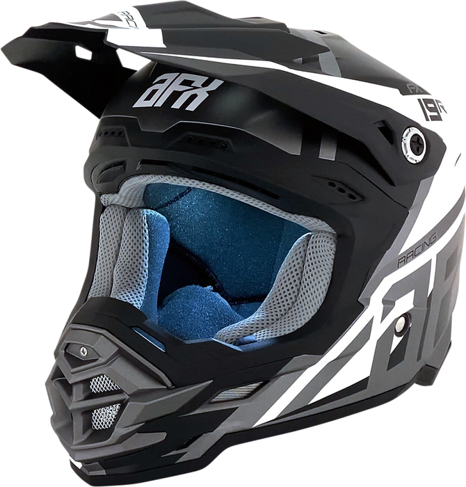 AFX FX-19R Motorcycle Helmet - Racing - Frost Gray - Small 0110-7073