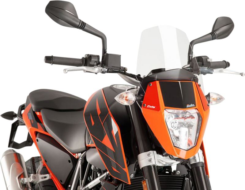 PUIG HI-TECH PARTS New Generation Windscreen - Clear - KTM 390 6009W
