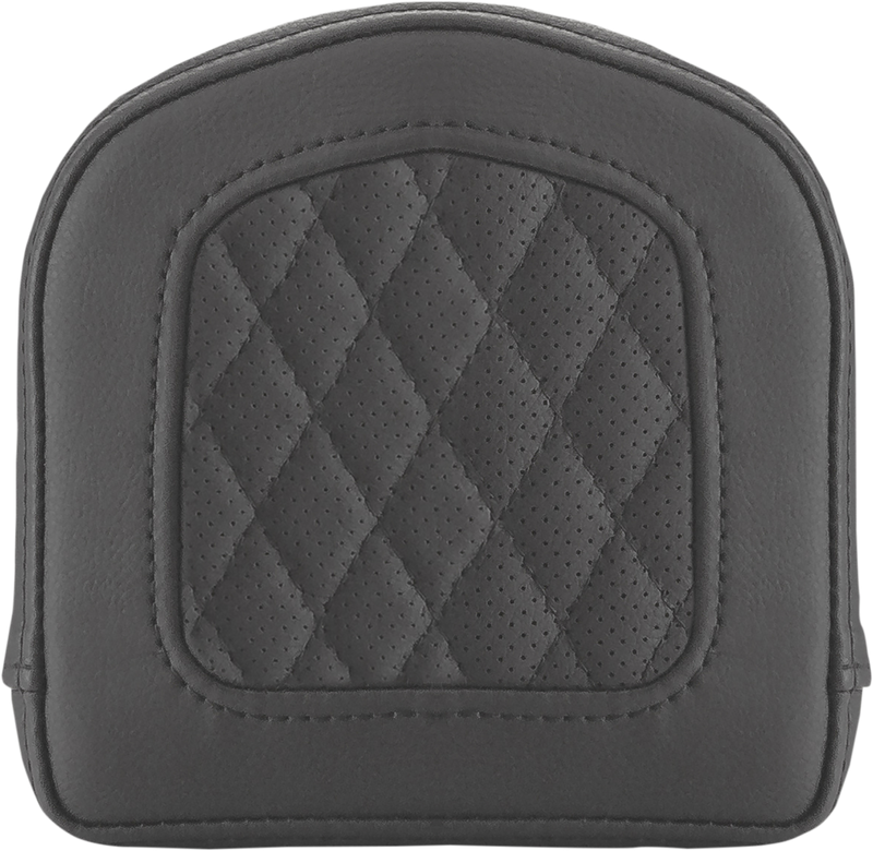 SADDLEMEN Sissy Bar Pad - Lattice Stitched - Black 0408SM