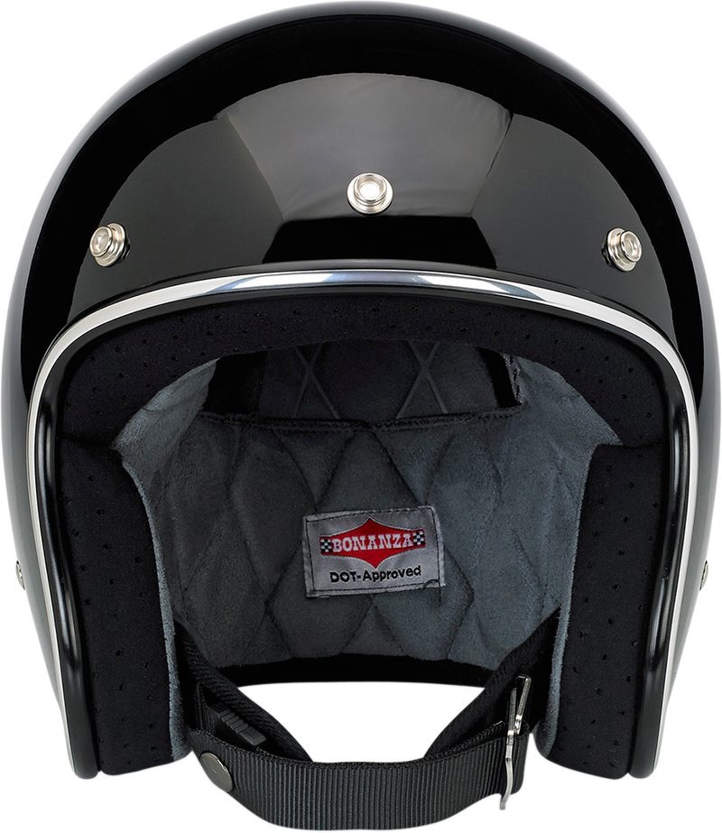 BILTWELL Bonanza Helmet - Gloss Black - Medium 1001-101-203
