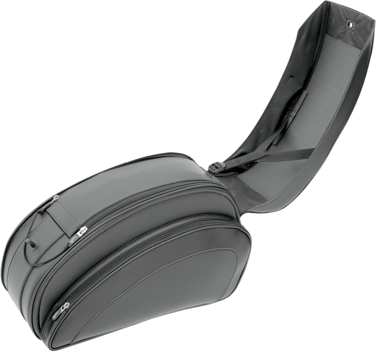 SADDLEMEN Deluxe Throwover Saddlebag - Black EX000522