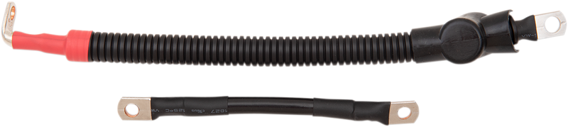 DRAG SPECIALTIES Black Battery Cable Set - '09-'17 ST ACT 6-GAUGE CABLES E25-0091B-D5