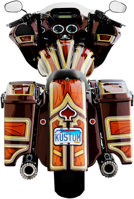 KLOCK WERKS The One Rear Fender - Frenched - Black - Steel KWF-01-0304