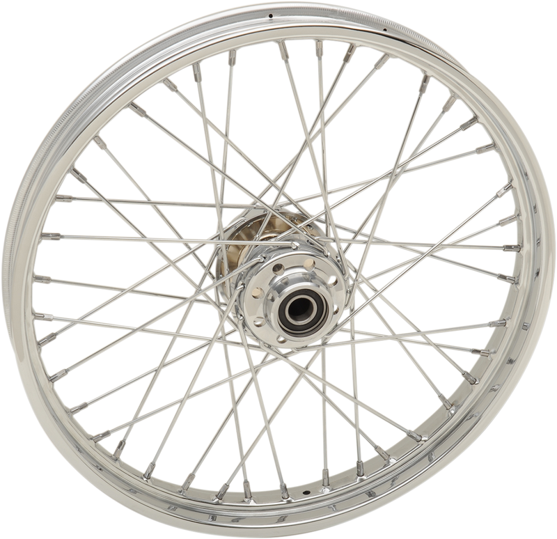 DRAG SPECIALTIES Front Wheel - Single Disc/ABS - Chrome - 21"x2.15" - '08-'17 Softail 64558