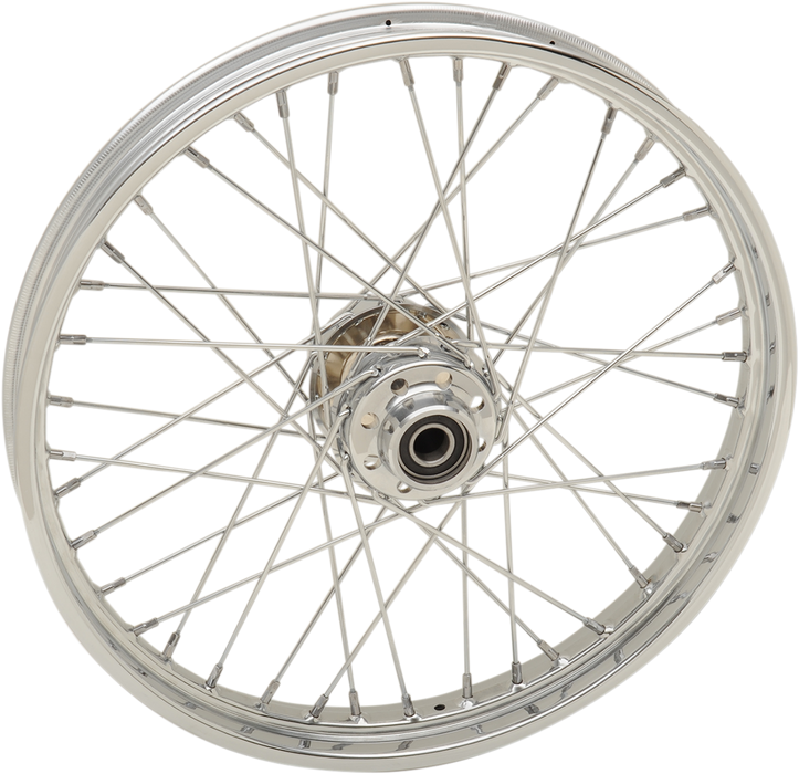 DRAG SPECIALTIES Front Wheel - Single Disc/ABS - Chrome - 21"x2.15" - '08-'17 Softail 64558
