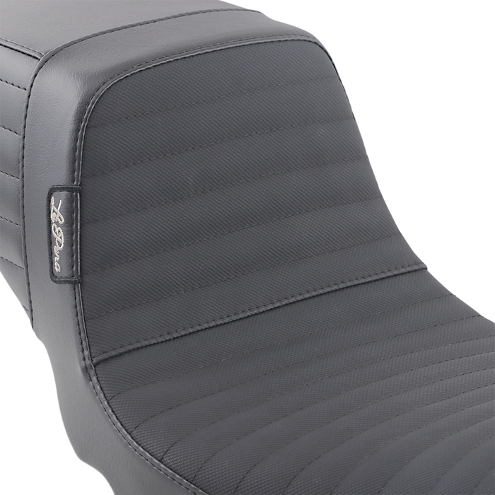 LE PERA Kickflip Daddy Long Legs Seat - Pleated w/Gripp Tape - Black - FX '06+ LK-591DLPTGP