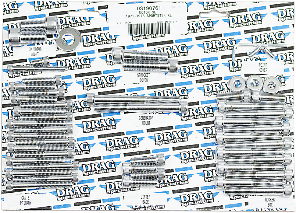 DRAG SPECIALTIES Motor Socket Head Bolts - XL '71-'76 MK118