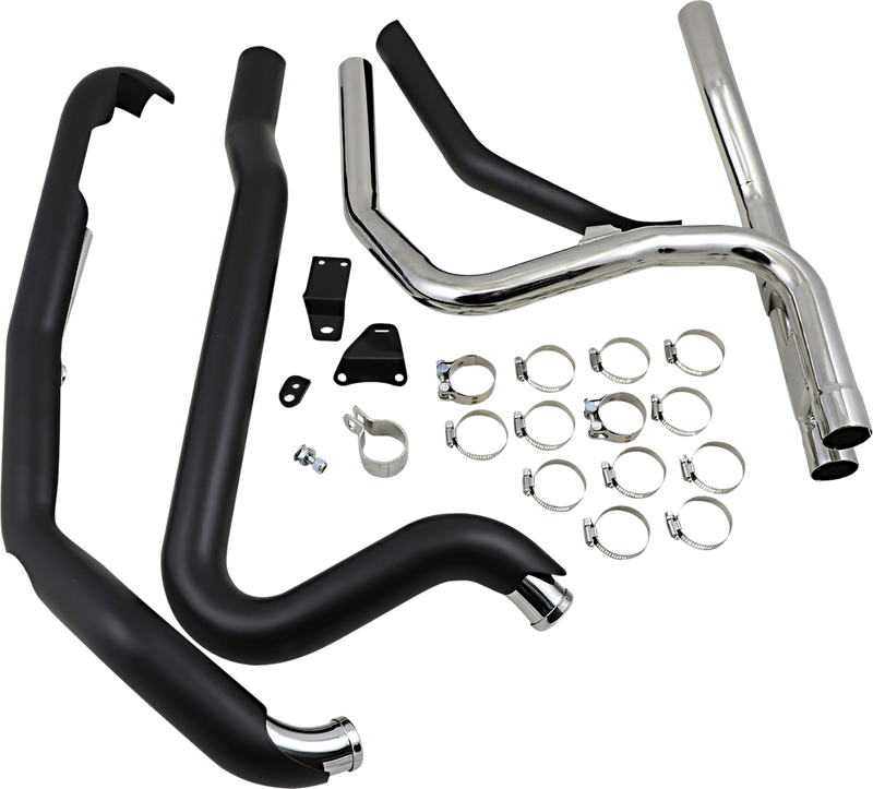 COBRA Powerport Dual Headpipes - Black 6254RB