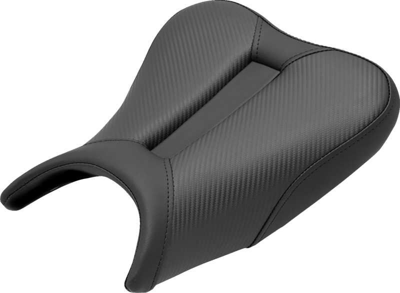 SADDLEMEN Track Seat - Solo - Carbon Fiber - Black - Ninja 400 '18-'22 0810-K080
