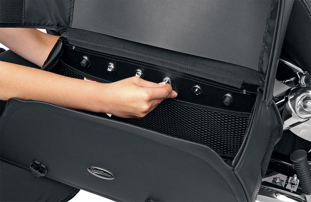 SADDLEMEN Cruis'n Slant Face Pouch Saddlebags - Large 3501-0384