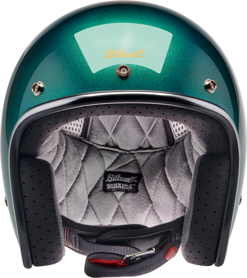 BILTWELL Bonanza Helmet - Metallic Catalina Green - Small 1001-358-202
