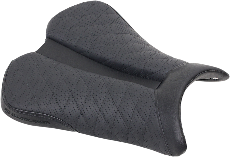 SADDLEMEN Track Seat - Lattice Stitch - Black - ZX6R '09-'18 0810-K061