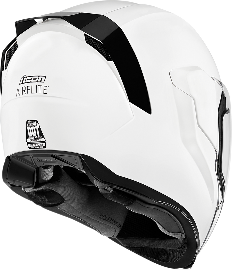 ICON Airflite™ Motorcycle Helmet - Gloss - White - 3XL 0101-10867