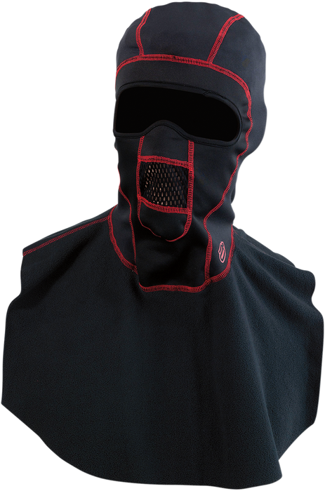 ARCTIVA Windshield Balaclava with Dickie - Black/Red - Large/XL 2503-0369