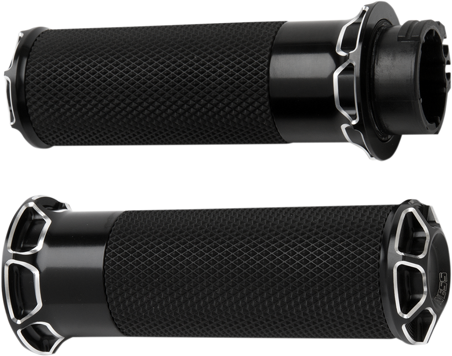 ARLEN NESS Grips - Beveled - TBW - Black 07-329