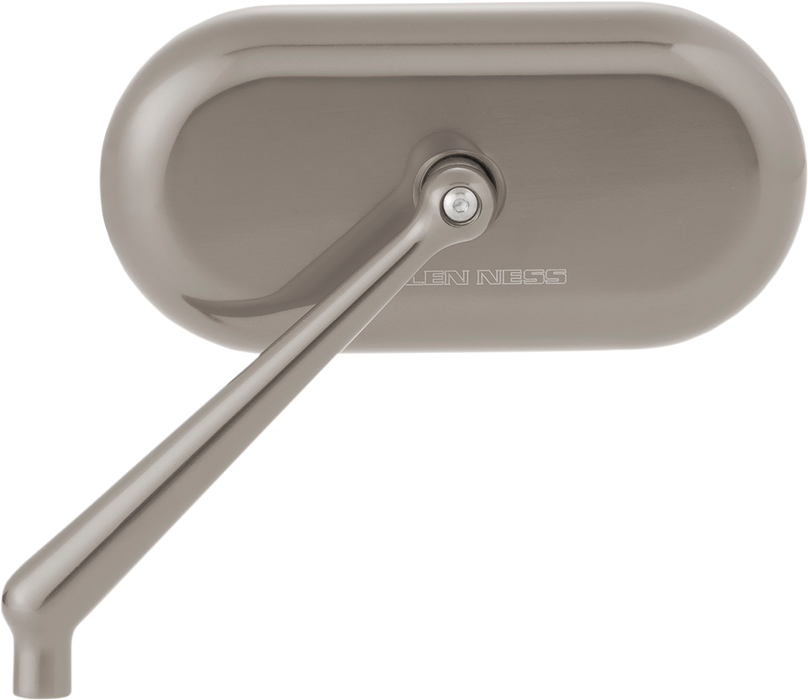 ARLEN NESS Oval Mirror - Titanium - Left 13-186