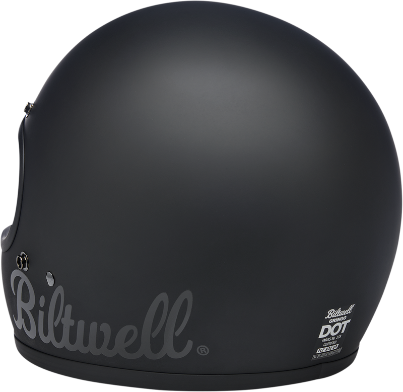 BILTWELL Gringo Helmet - Flat Black Factory - Medium 1002-638-103