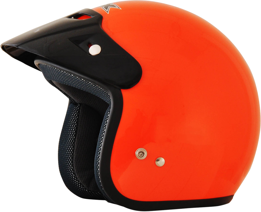 AFX FX-75Y Motorcycle Helmet - Safety Orange - Small 0105-0032