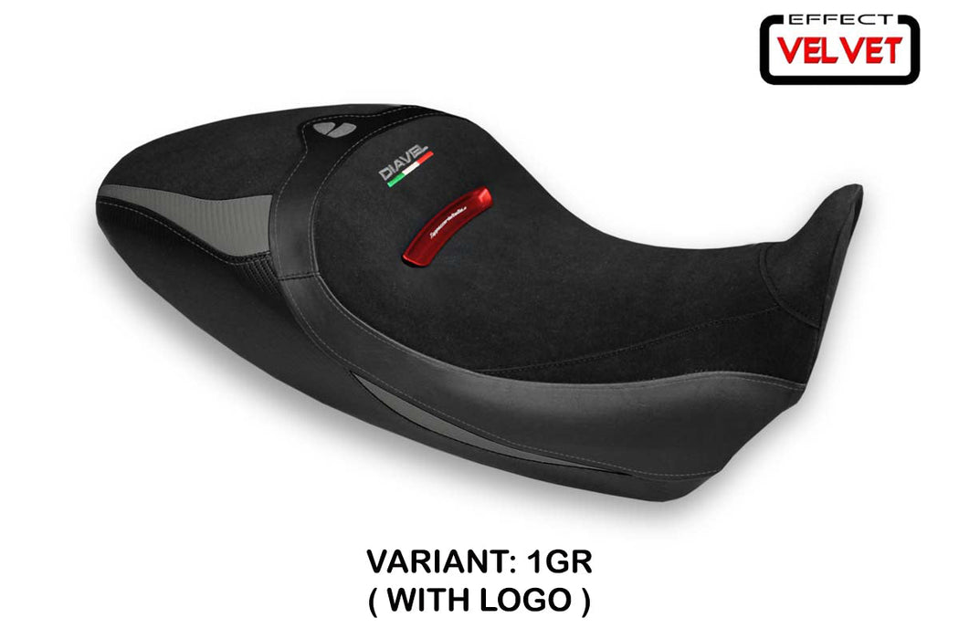 Ducati Diavel 1260 1260S 2019-2023 Seat Cover Tappezzeria Italia in Grey and Black