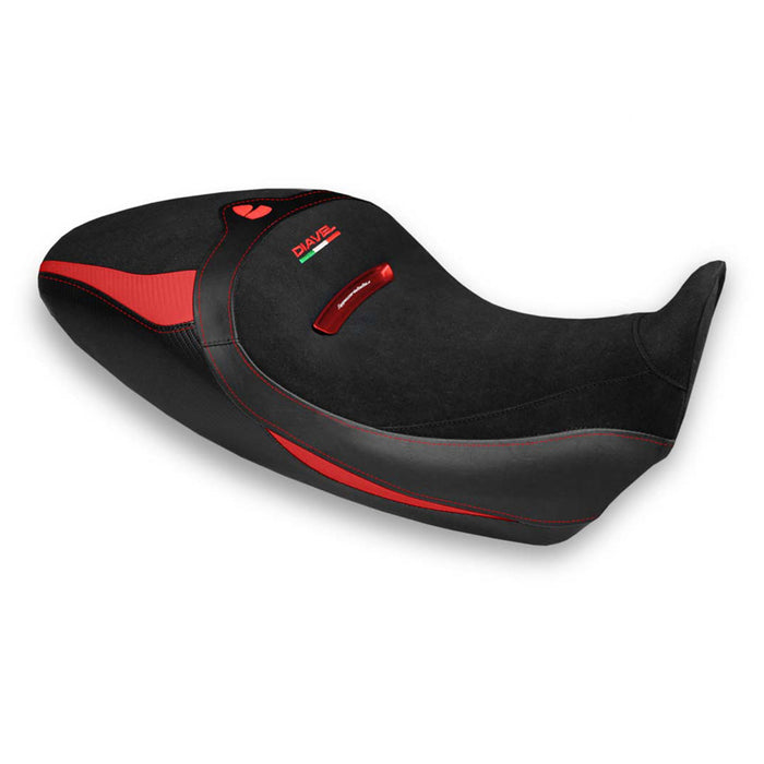 Ducati Diavel 1260 1260S 2019-2023 Seat Cover Tappezzeria Italia in Red and Black