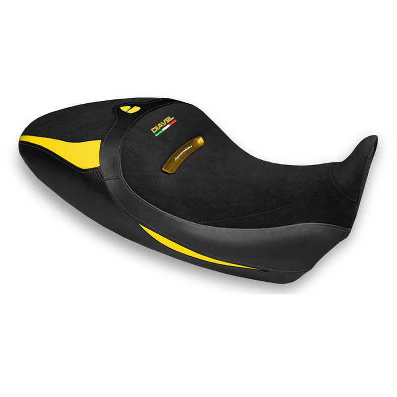 Ducati Diavel 1260 1260S 2019-2023 Seat Cover Tappezzeria Italia Comfort in Yellow and Black