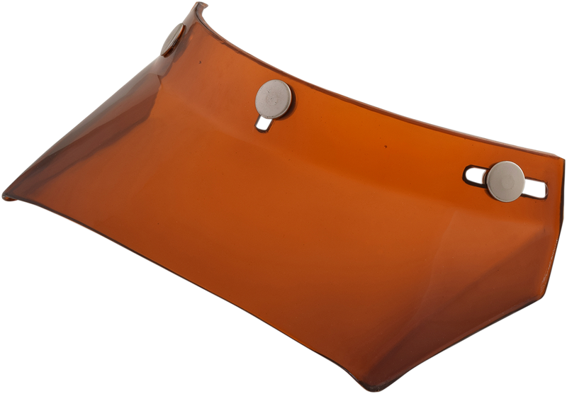 AFX Vintage 3-Snap Visor - Long Flat - Amber 0132-1033