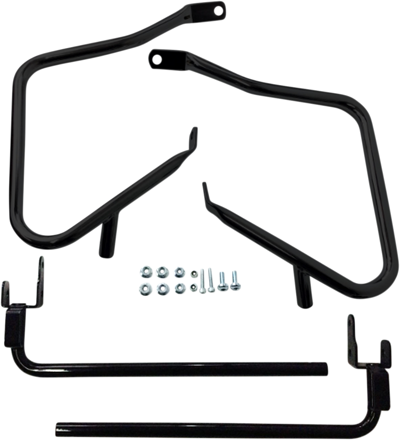 DRAG SPECIALTIES Saddlebag Support Kit - '14-'22 FLT - Black 21028B