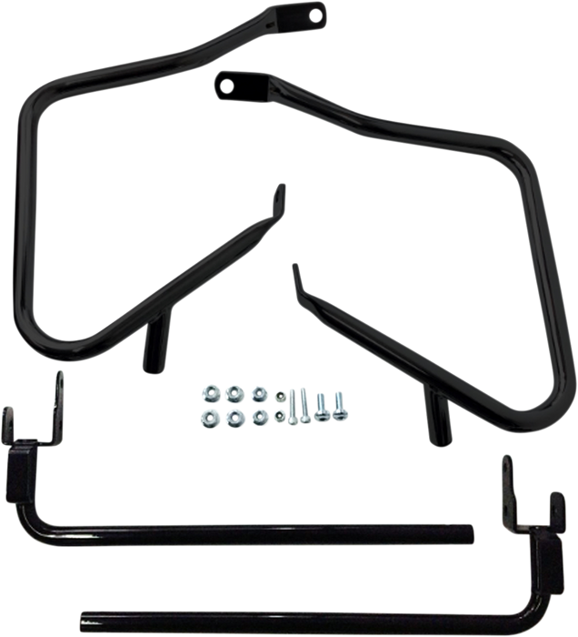 DRAG SPECIALTIES Saddlebag Support Kit - '14-'22 FLT - Black 21028B
